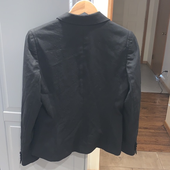 Ellen Tracy size 8 classic black one button blazer - Picture 3 of 9